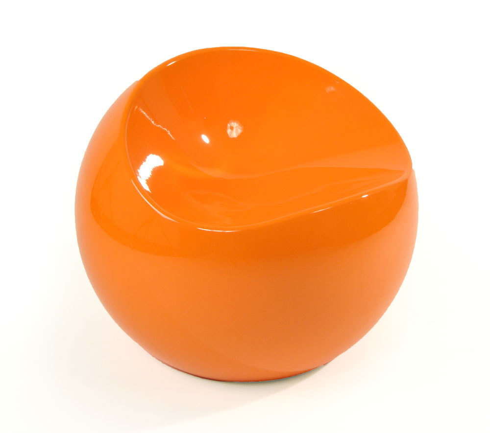 Sillon / puf de dise&ntilde;o naranja COMFY BALL