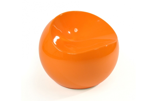 Sillon / puf de dise&ntilde;o naranja COMFY BALL