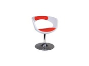Sill&oacute;n /  silla de dise&ntilde;o blanco y rojo GROOVY