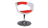 Sill&oacute;n /  silla de dise&ntilde;o blanco y rojo GROOVY