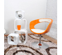 Sill&oacute;n / silla de dise&ntilde;o naranja y blanco GROOVY