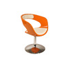 Sill&oacute;n / silla de dise&ntilde;o naranja y blanco GROOVY image pub1