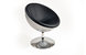 Sill&oacute;n / silla de dise&ntilde;o plateado y negro de ABS y poliuretano Stanley image 1