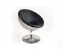 Sill&oacute;n / silla de dise&ntilde;o plateado y negro de ABS y poliuretano Stanley image 1