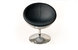 Sill&oacute;n / silla de dise&ntilde;o plateado y negro de ABS y poliuretano Stanley image 2
