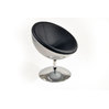 Sill&oacute;n / silla de dise&ntilde;o plateado y negro de ABS y poliuretano Stanley image pub1