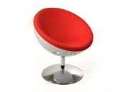Sill&oacute;n / silla de dise&ntilde;o STANLEY blanco y rojo de ABS y poliuretano 
