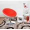 Sill&oacute;n / silla de dise&ntilde;o STANLEY blanco y rojo de ABS y poliuretano 