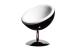 Sill&oacute;n / silla de dise&ntilde;o STANLEY negro y blanco de ABS y poliuretano  image 1