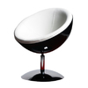 Sill&oacute;n / silla de dise&ntilde;o STANLEY negro y blanco de ABS y poliuretano 