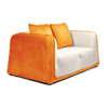 Sof&aacute; 2 plazas ITALIA colro blanco y naranja image pub1