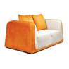 Sof&aacute; 2 plazas ITALIA colro blanco y naranja image pub1