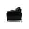 Sofa 2 plazas NUEVA YORK de color negro y de cuero de b&uacute;falo