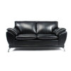 Sofa 2 plazas NUEVA YORK de color negro y de cuero de b&uacute;falo image pub1