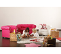 Sof&aacute; BABY CHESTERFIELD  2 plazas de color frambuesa 