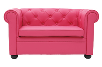 Sof&aacute; BABY CHESTERFIELD  2 plazas de color frambuesa  image pub1
