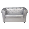 Sof&aacute; BABY CHESTERFIELD  2 plazas de color plata