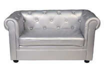 Sof&aacute; BABY CHESTERFIELD  2 plazas de color plata image pub1