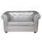 Sof&aacute; BABY CHESTERFIELD  2 plazas de color plata