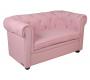 Sof&aacute; BABY CHESTERFIELD  2 plazas de color - rosa claro