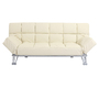Sofa-cama 3 plazas MANHATTAN color beige y de cuero