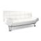 Sof&aacute;-cama 3 plazas MANHATTAN color blanco y de cuero