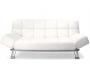 Sof&aacute;-cama 3 plazas MANHATTAN color blanco y de cuero