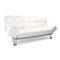 Sof&aacute;-cama 3 plazas MANHATTAN color blanco y de cuero