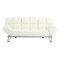 sofa-cama 3 plazas MANHATTAN color blanco y de cuero