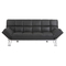 Sofa-cama 3 plazas MANHATTAN color negro y cuero