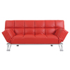 Sofa-cama 3 plazas MANHATTAN color rojo-cuero