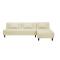 Sof&aacute;-cama rinconero beige de poliuretano HOUSTON