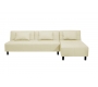 Sof&aacute;-cama rinconero beige de poliuretano HOUSTON