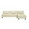 Sof&aacute;-cama rinconero beige de poliuretano HOUSTON