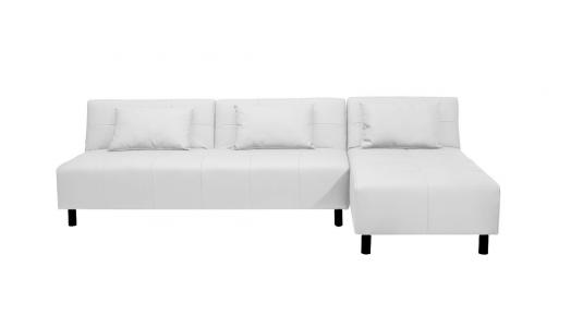 Sof&aacute;-cama  rinconero HOUSTON blanco de poliuretano  image 1