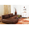Sof&aacute;-cama  rinconero HOUSTON caf&eacute; de poliuretano