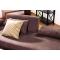 Sof&aacute;-cama rinconero  HOUSTON chocolate de micro fibras 