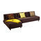 Sof&aacute;-cama rinconero  HOUSTON chocolate de micro fibras  image pub1