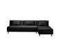 Sof&aacute;-cama rinconero HOUSTON negro de micro fibras  image 1