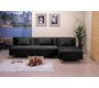 Sof&aacute;-cama rinconero HOUSTON negro de micro fibras  image 2