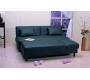 Sof&aacute;-cama rinconero HOUSTON negro de poliuretano 