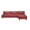 Sof&aacute;-cama rinconero HOUSTON rojo de poliuretano 