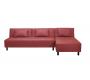 Sof&aacute;-cama rinconero HOUSTON rojo de poliuretano  image 1