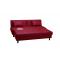 Sof&aacute;-cama rinconero HOUSTON rojo de poliuretano 