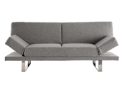 Sof&aacute; convertible de dise&ntilde;o gris ATLANTA