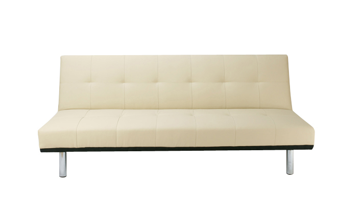 Sof&aacute; moderno 3 plazas beige de poliuretano  PHOENIX
