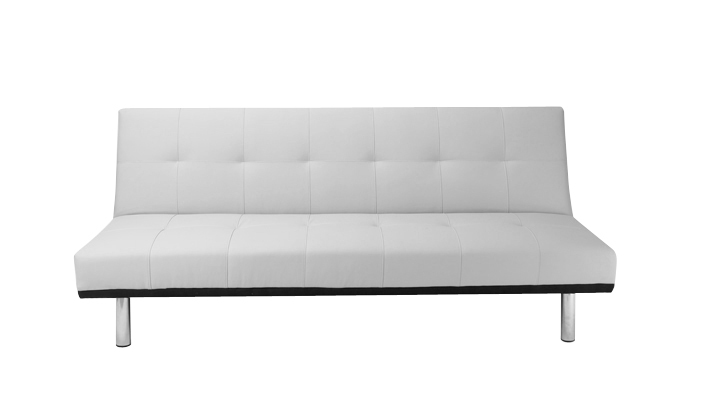 Sof&aacute; moderno 3 plazas blanco de poliuretano PHOENIX