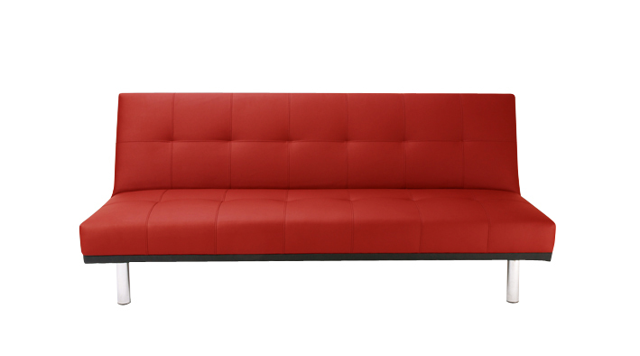 Sof&aacute; moderno PHOENIX 3 plazas rojo de poliuretano