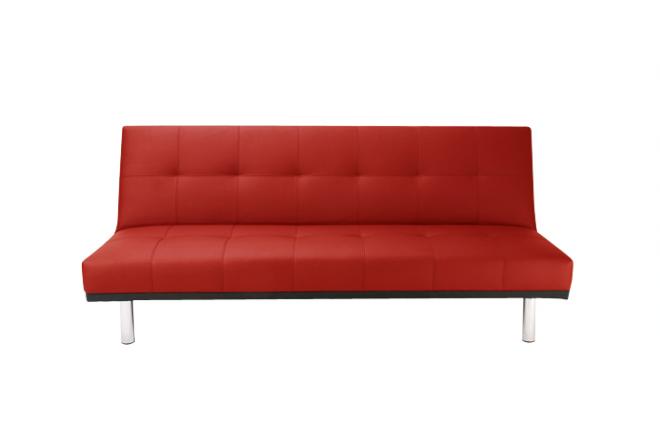 Sof&aacute; moderno PHOENIX 3 plazas rojo de poliuretano