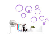 Stickers murales 3D morados BUBBLES